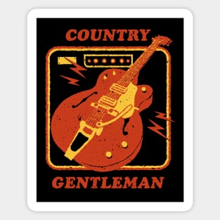 Country Gentleman Guitar Sticker